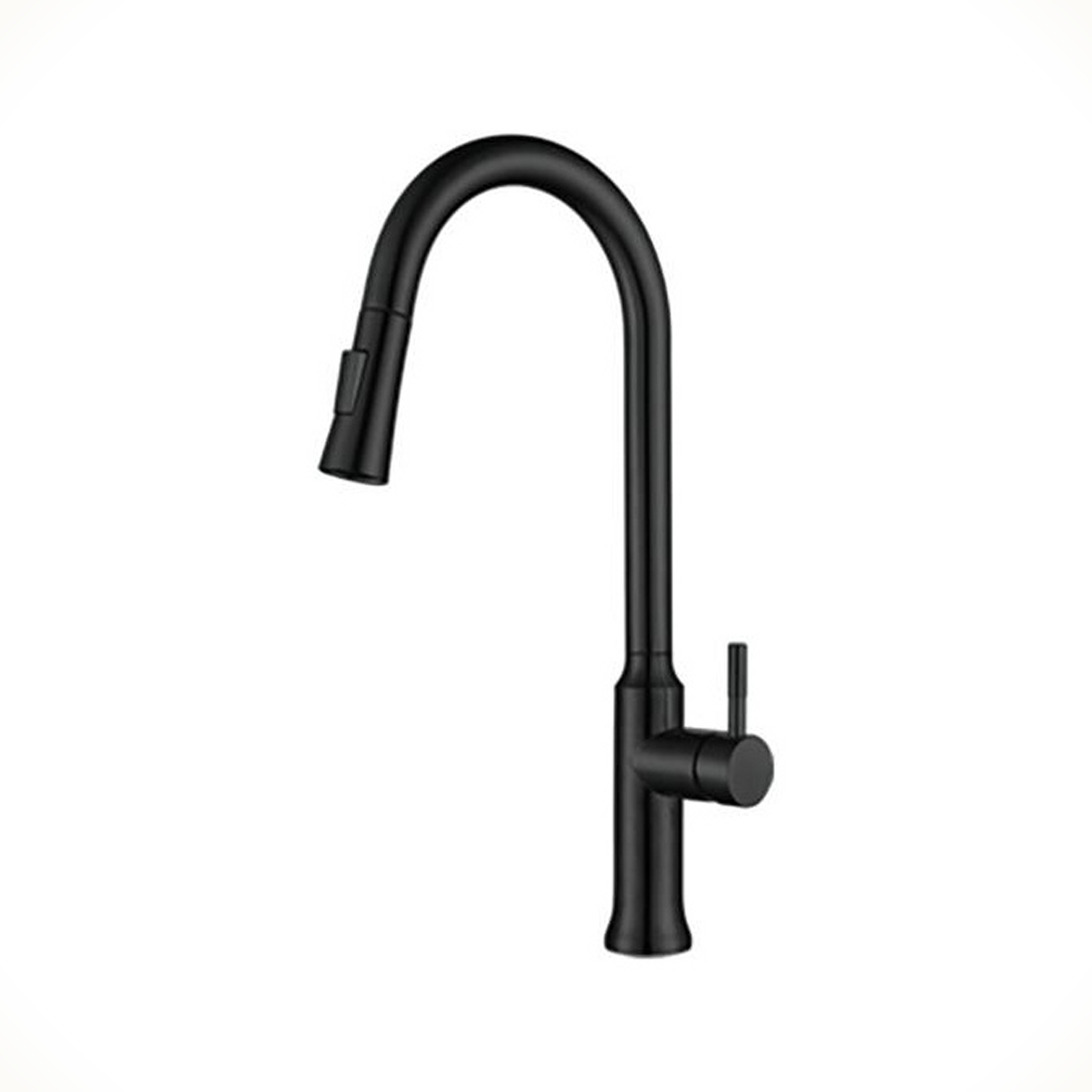 Black 304 Stainless Steel Pull-out Kitchen Faucet