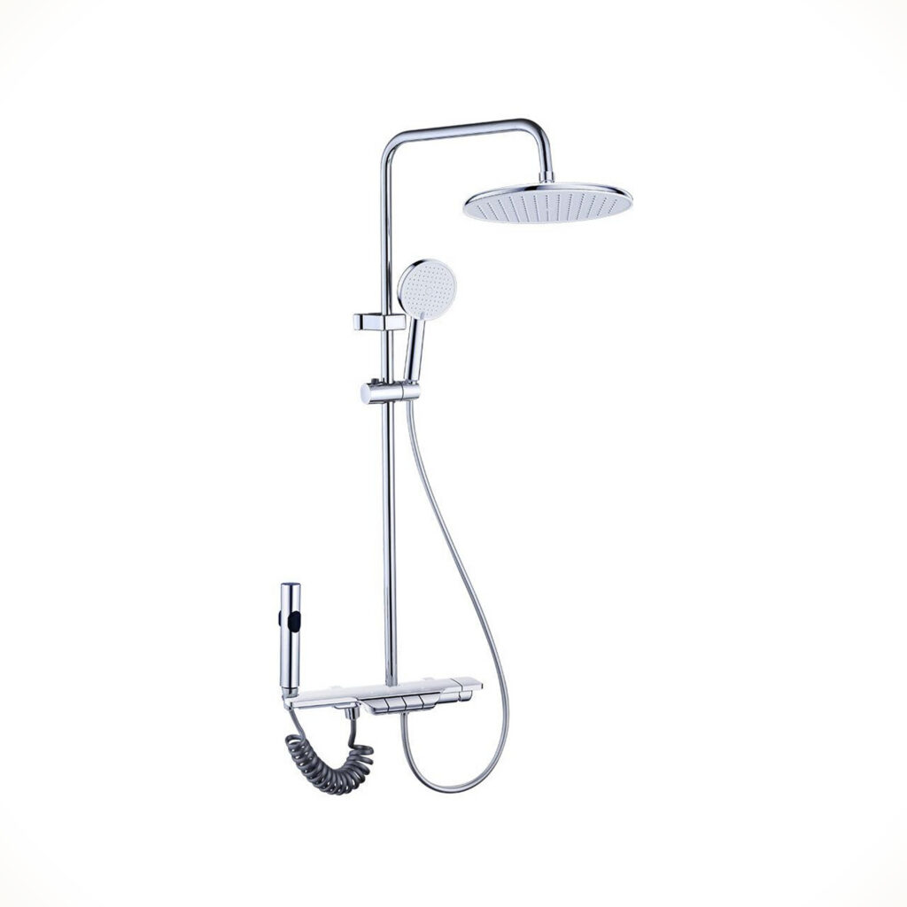 Chrome Exposed Shower Column Set