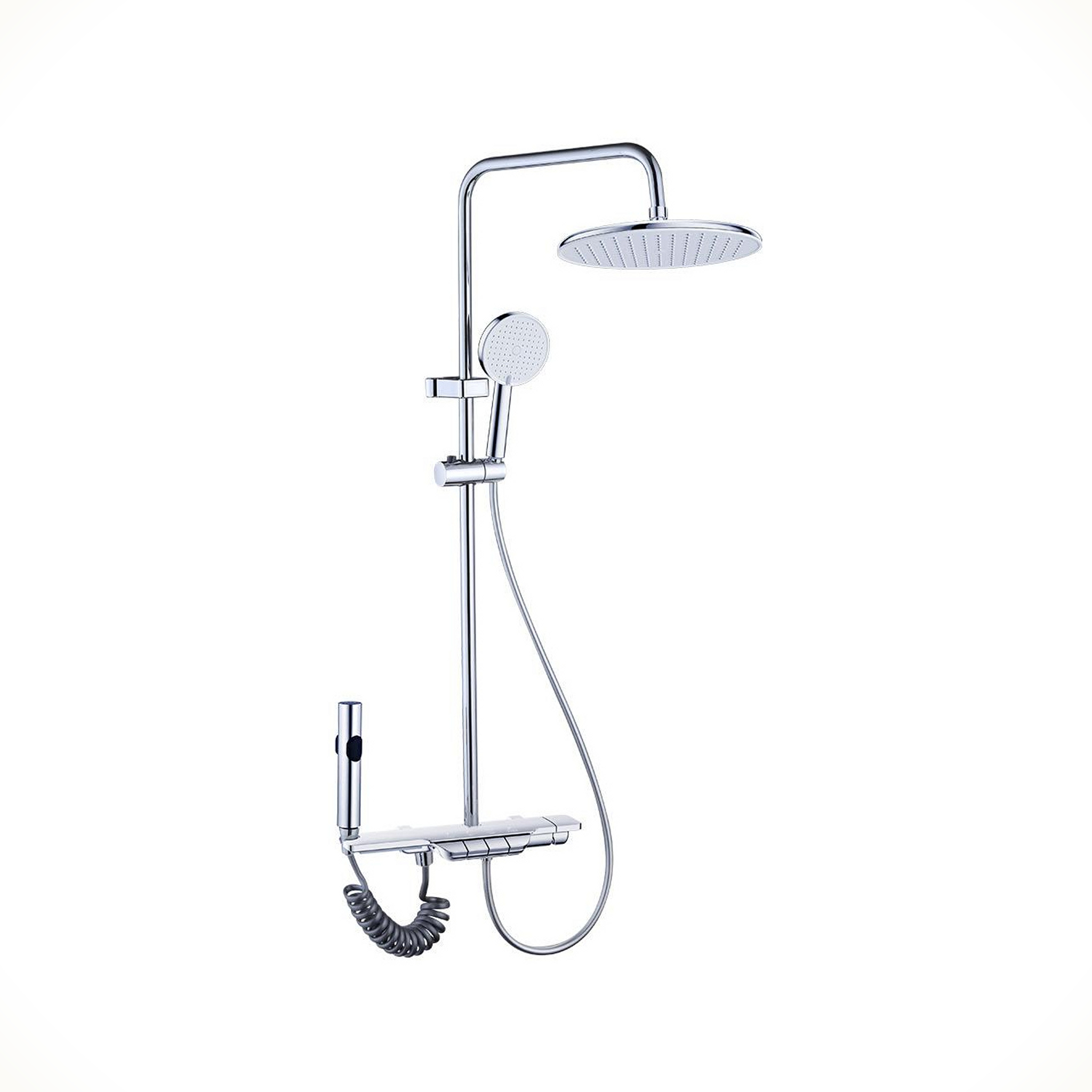 Chrome Exposed Shower Column Set