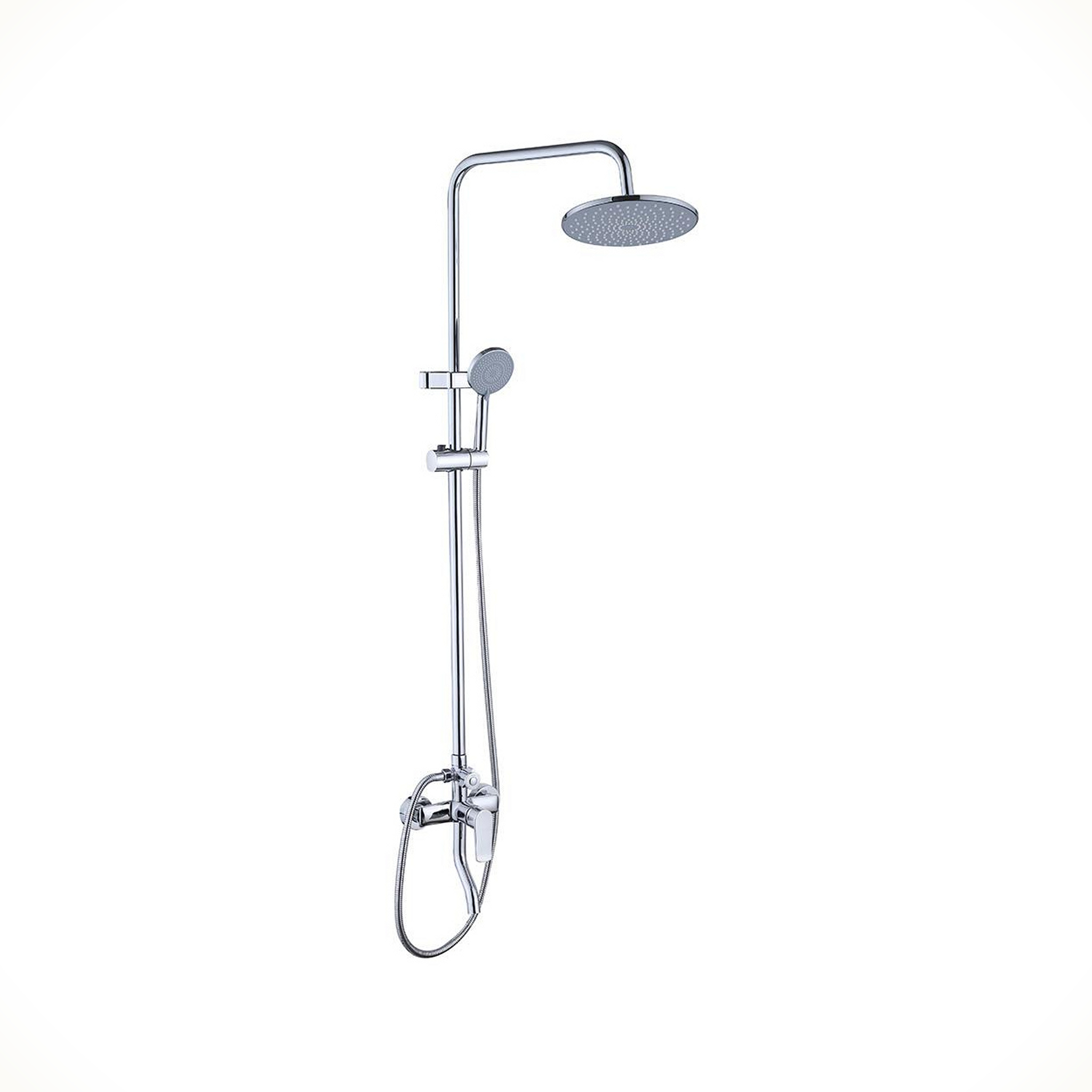 Chrome Exposed Rain Shower Column Set
