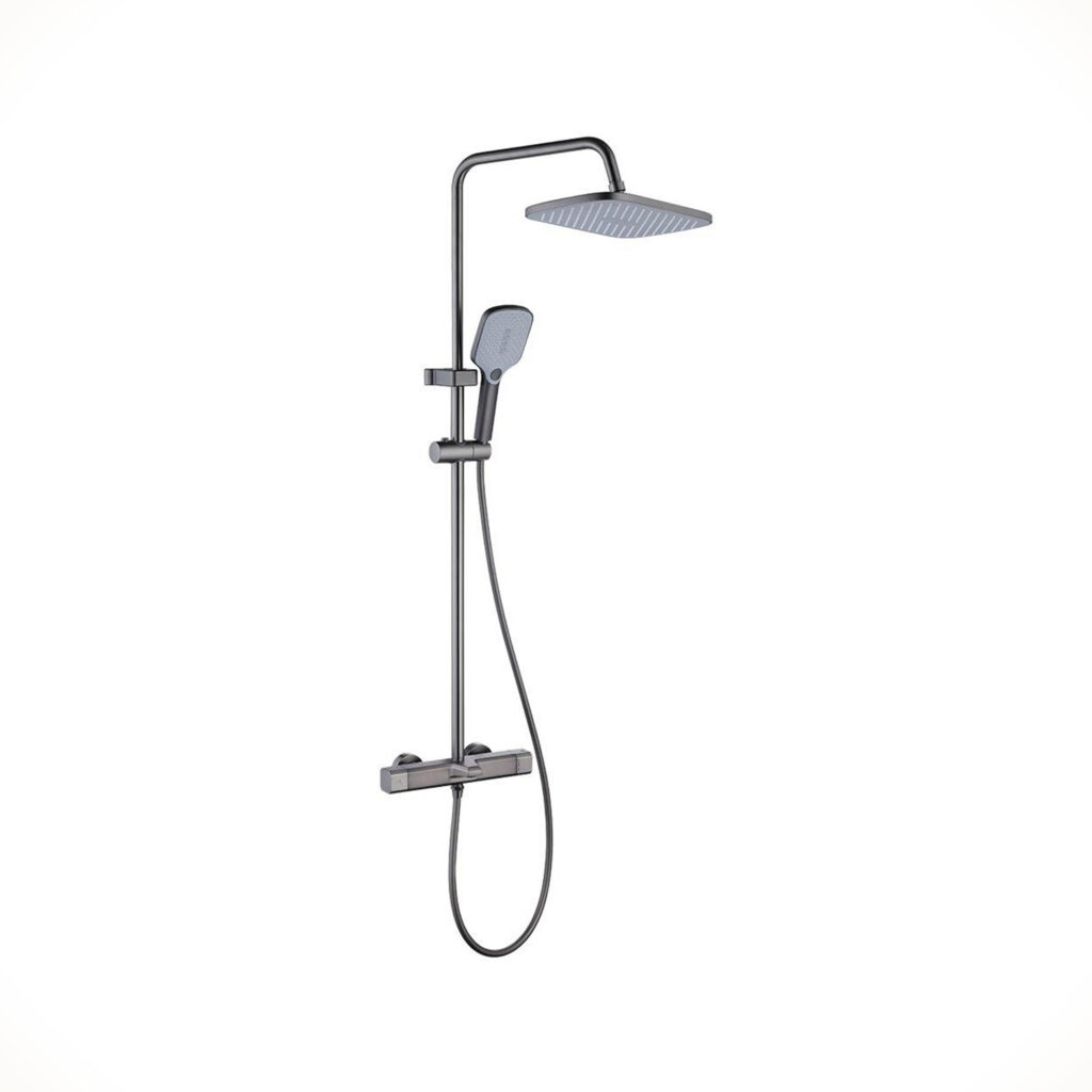 Gunmetal Exposed Shower Column Set