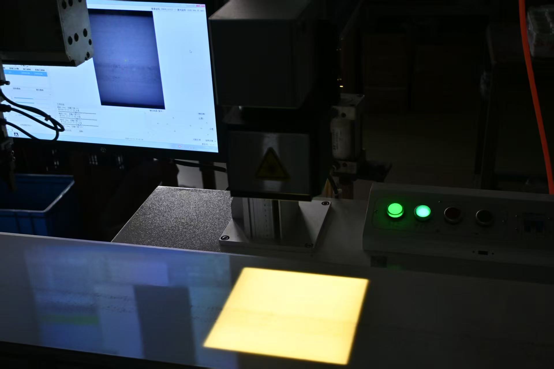 Equipment display and work surface at a partner facility